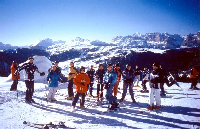 Gruppo penna azzurra ad Ortisei